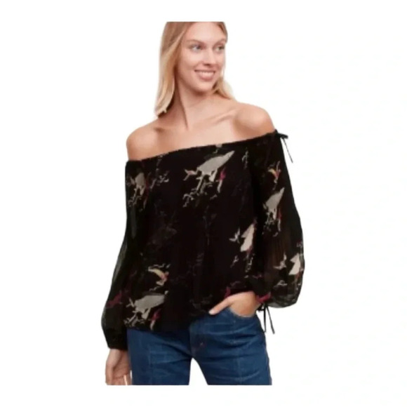 Aritzia Wilfred‎ Talence Silk Blouse in Foulard XS - Picture 1 of 8